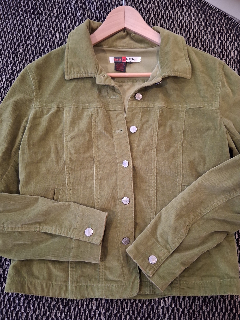olive green corduroy jacket -